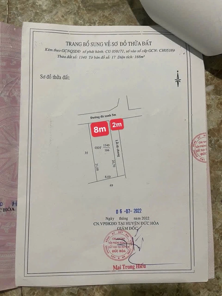 Bán đất mặt tiền 210m² Hậu Nghĩa, Đức Hòa, Long An - Ảnh 1