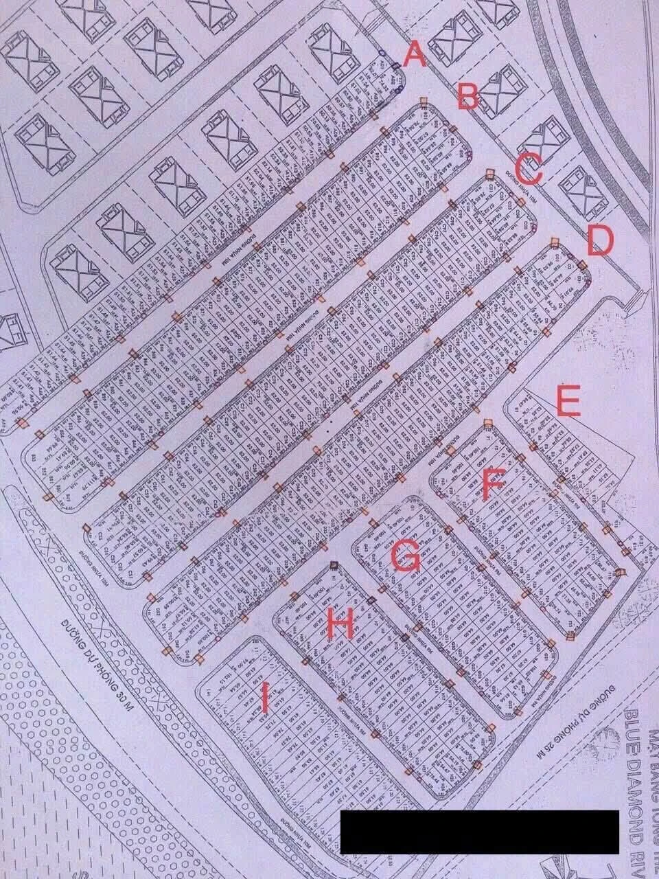 Bán đất nền lô A24 Blue Diamond 52m2, giá 1,96 tỷ, Quận 9 - Ảnh 1