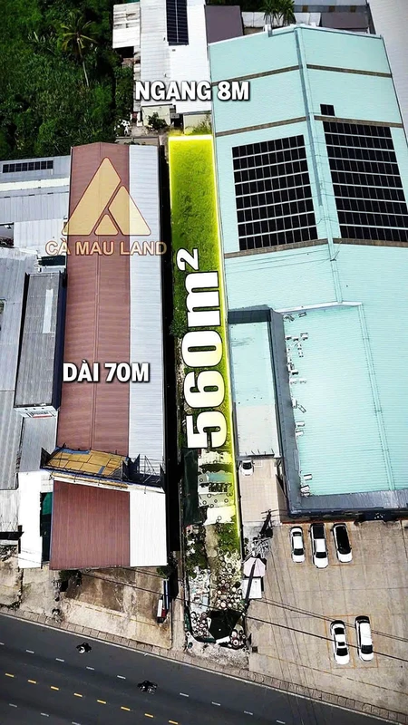 Bán đất mặt tiền Quốc lộ 1A Cà Mau 560m² 12.8 tỷ