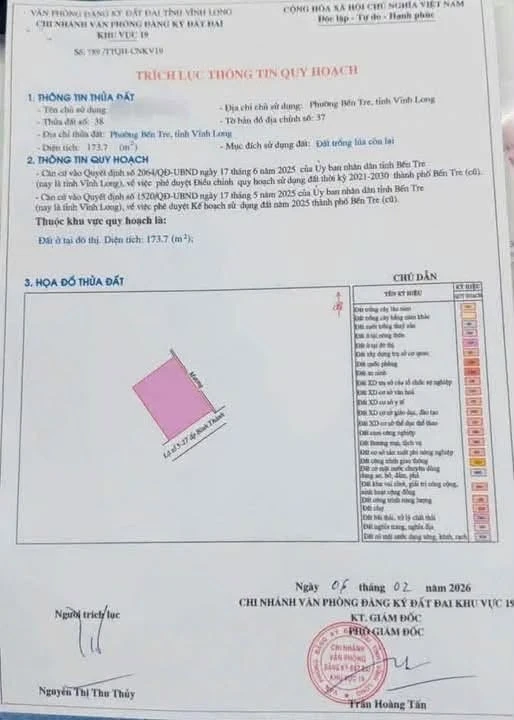 Bán nền 173m² Xã Bình Phú Bến Tre 790 triệu - Ảnh thu nhỏ 4