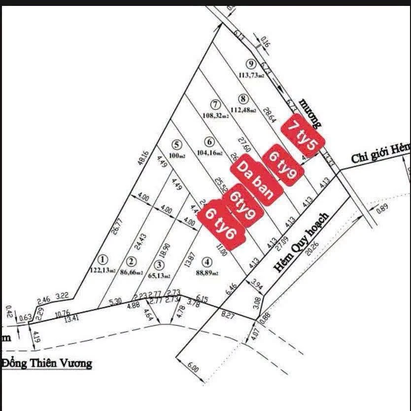 Bán 4 lô đất liền kề Phù Đổng Thiên Vương Đà Lạt, 104-113m² - Ảnh thu nhỏ 3