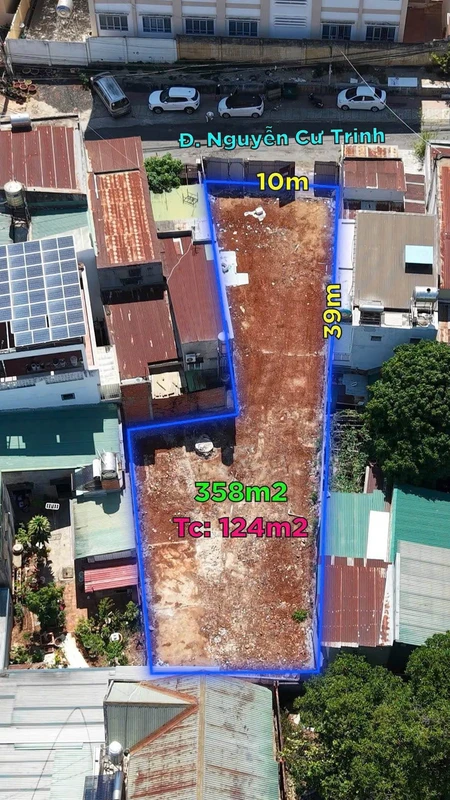 Bán đất mặt tiền Nguyễn Cư Trinh 124m² hướng Tây Khánh Hòa