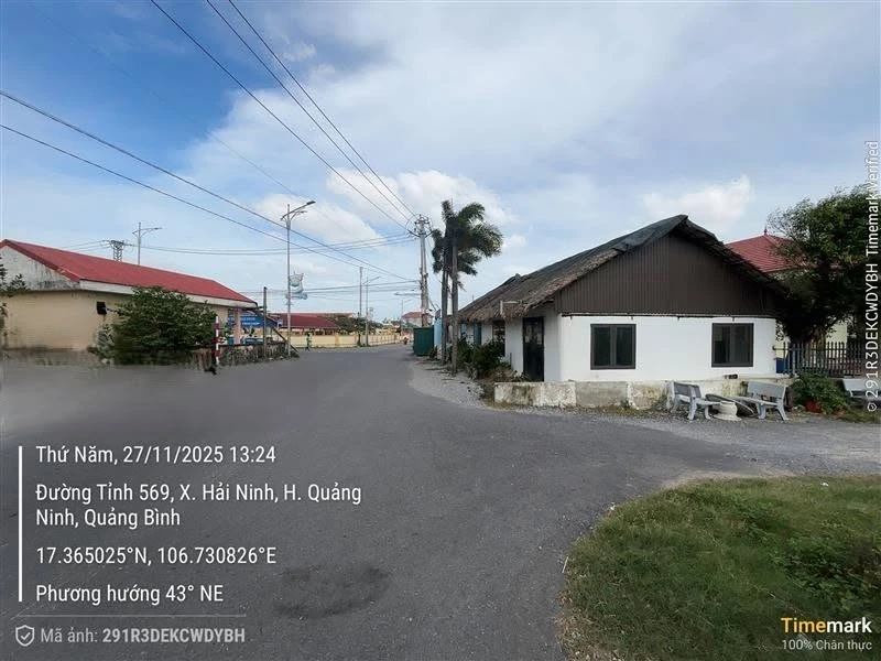 Bán đất Hải Ninh 555m² sẵn 2 nhà cấp 4 gần biển - Ảnh 1
