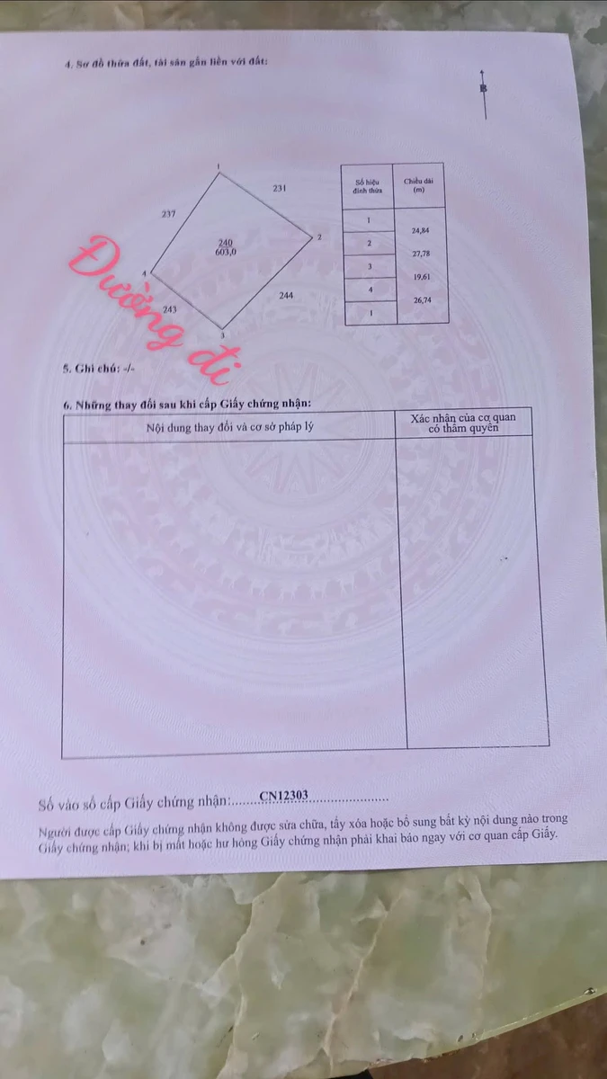 Bán nền đất 603m² xã Tân Thanh, Bến Tre 369 triệu - Ảnh thu nhỏ 3