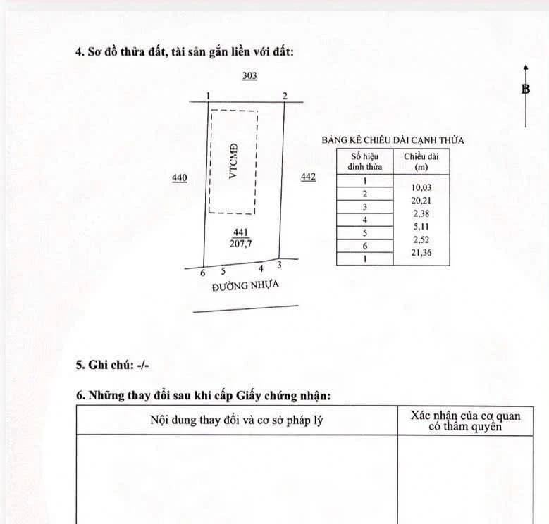Bán đất mặt tiền Nguyễn Huệ 207m², Đất Đỏ, 1 tỷ 139 triệu - Ảnh thu nhỏ 3