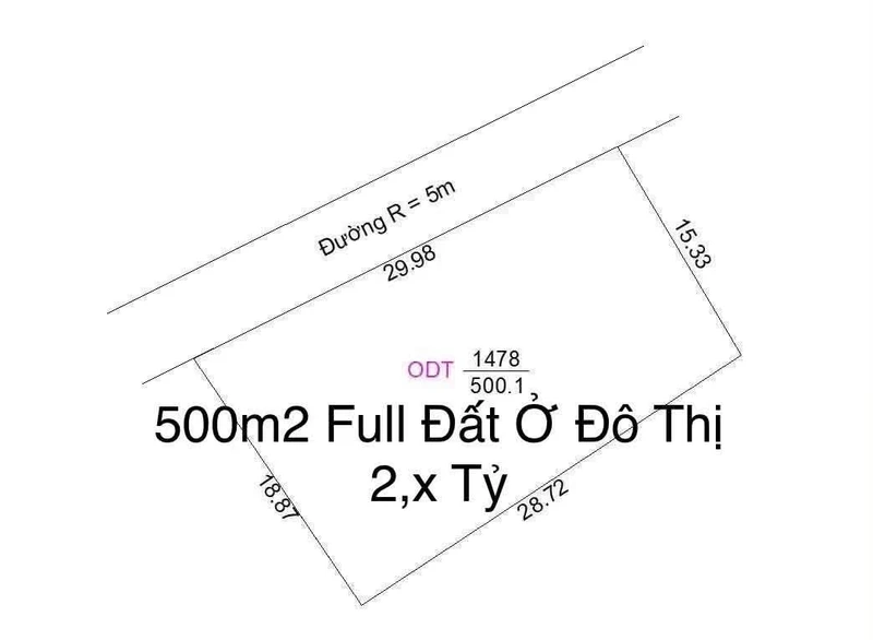 Bán lô đất ở 500m² Bến Tràm Phú Quốc, mặt tiền 30m