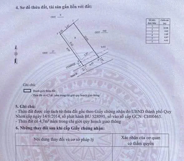 Bán nhà hẻm 50m² 3 phòng ngủ Nguyễn Chánh Quy Nhơn - Ảnh thu nhỏ 2