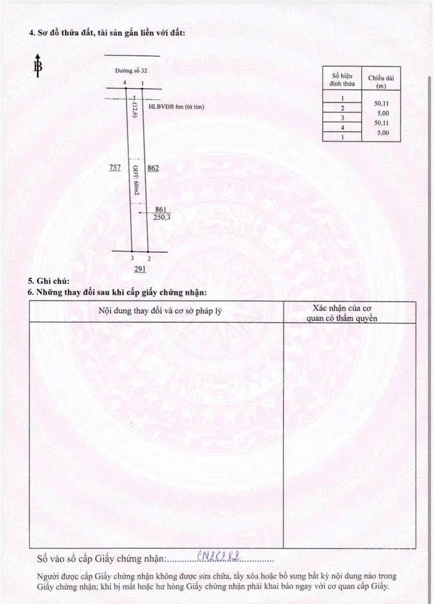 Bán 2 lô đất 250m² xây trọ Chơn Thành Bình Dương - Ảnh thu nhỏ 5