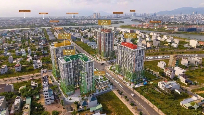 Bán căn hộ 2PN Fours Tower 61m² giá 2,3 tỷ Đà Nẵng
