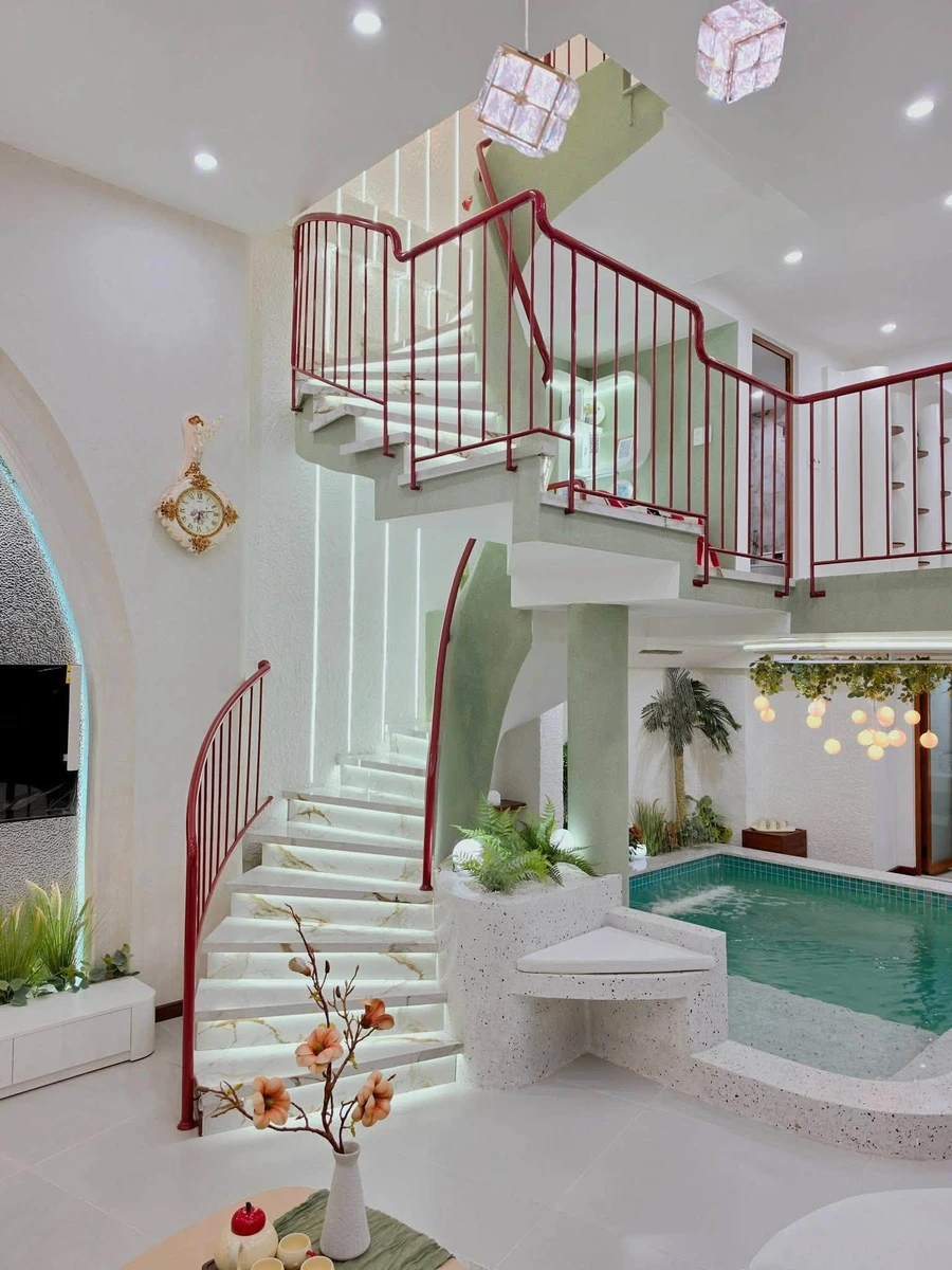 Bán nhà mặt tiền 4 tầng có hồ bơi 61m2 sát Triệu Nữ Vương, Hải Châu, Đà Nẵng - Ảnh thu nhỏ 4