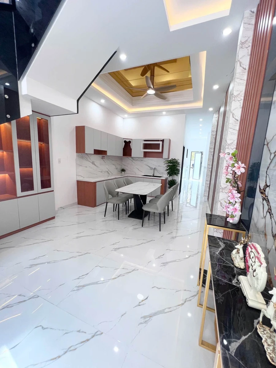 Bán nhà mặt tiền đường Lê Thị Ty 4x34 136m2, 1 trệt 1 lầu 3PN, Xã Phước Lý, Cần Giuộc - Ảnh thu nhỏ 4