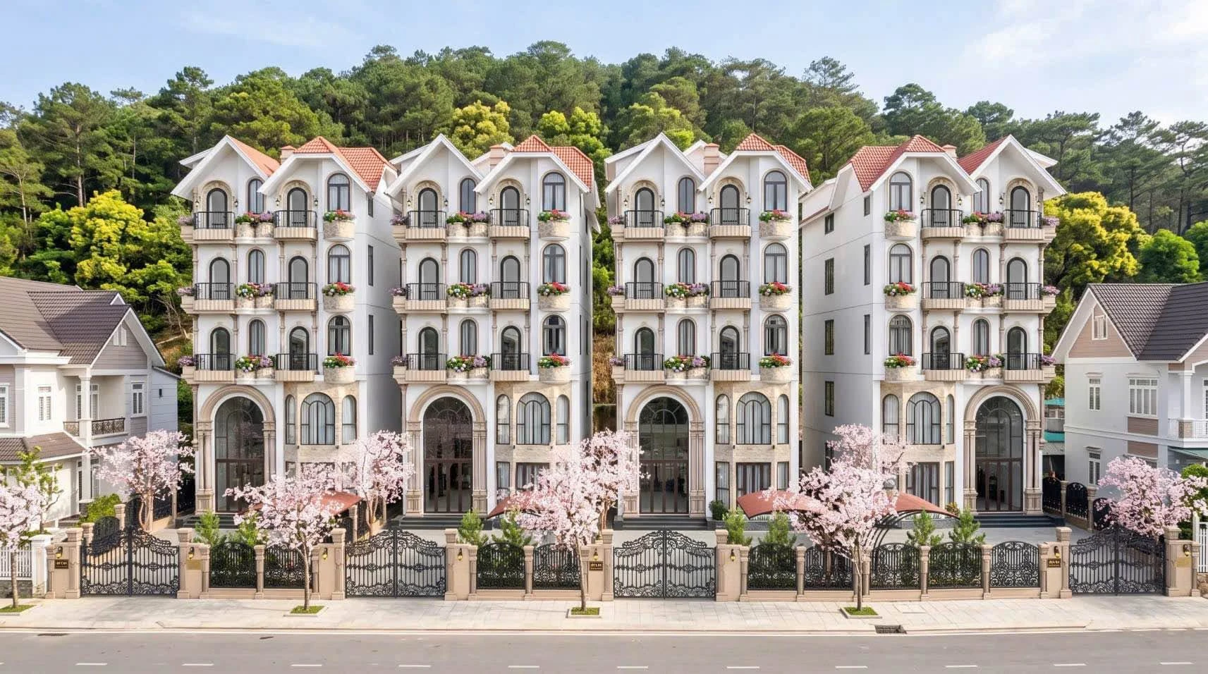 Bán villa 4 căn 290-305m² mặt tiền Nam Hồ Đà Lạt 23 tỷ - Ảnh 1