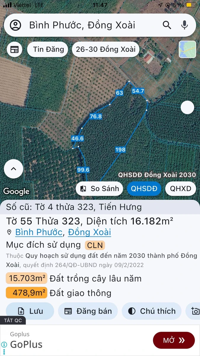 Bán đất Hóc Môn 1.6 hectare 5 tỷ - Ảnh thu nhỏ 2