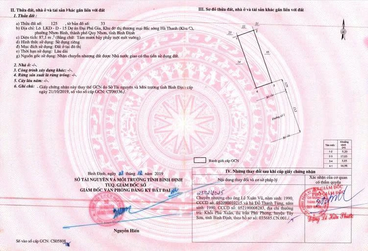 Chính chủ bán lô LKD15 Đại Phú Gia KĐT Bắc Hà Thanh 87,1m2 đường 21m - Ảnh thu nhỏ 2