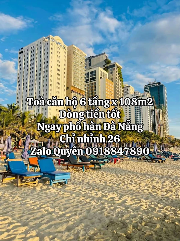Bán toà căn hộ 6 tầng 618m² Dương Đình Nghệ, Sơn Trà, Đà Nẵng