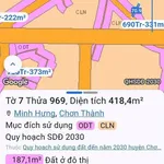 Bán đất xây dãy trọ 418m2 mặt tiền 6m gần KCN Minh Hưng - Ảnh thu nhỏ 5