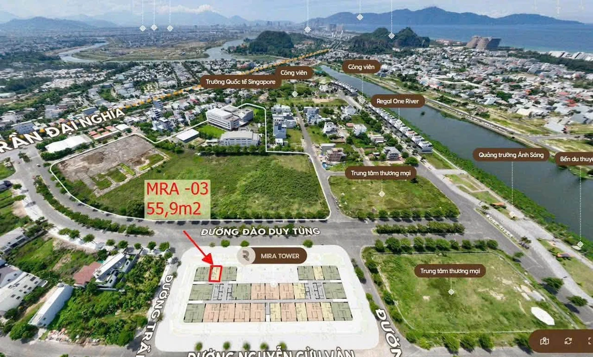 Bán căn hộ 1PN 55,9m² Regal Complex Đà Nẵng 3,3 tỷ - Ảnh 1