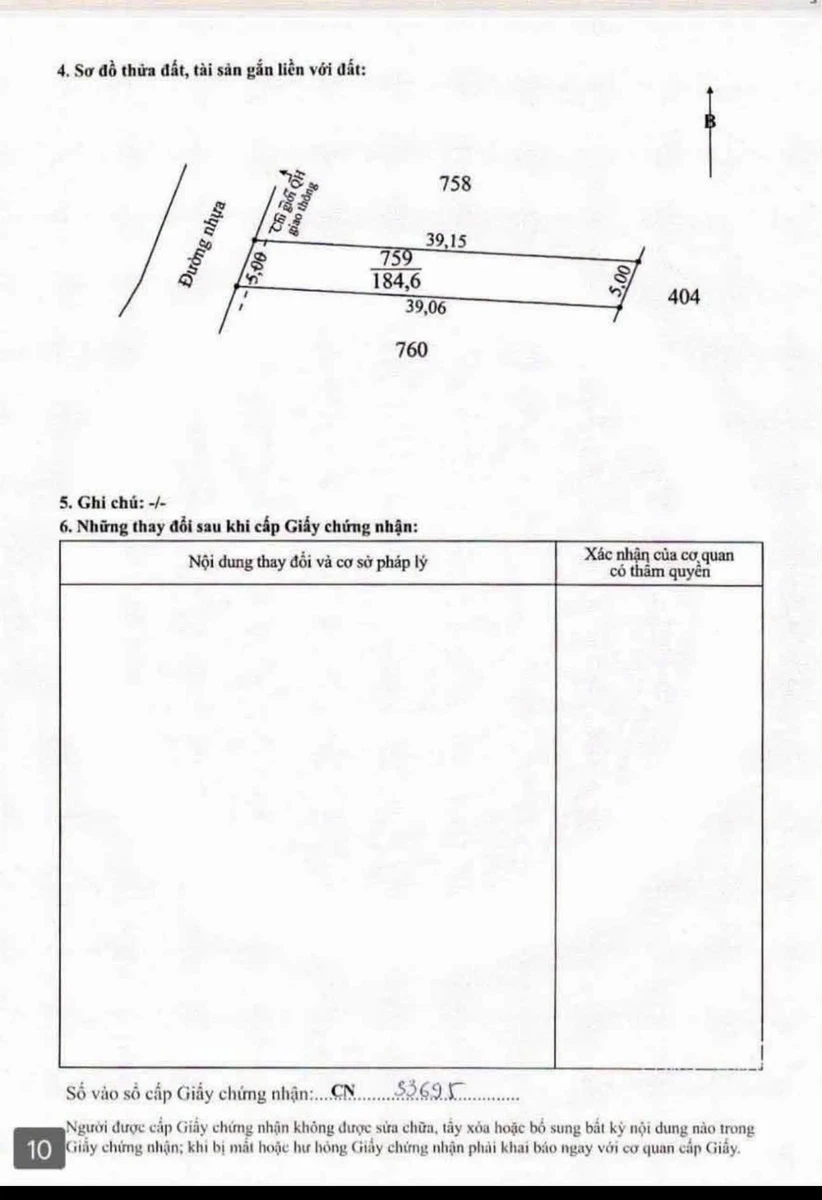 Bán đất 5x39m (195m²) Bàu Chính Sát 500 triệu - Ảnh thu nhỏ 4