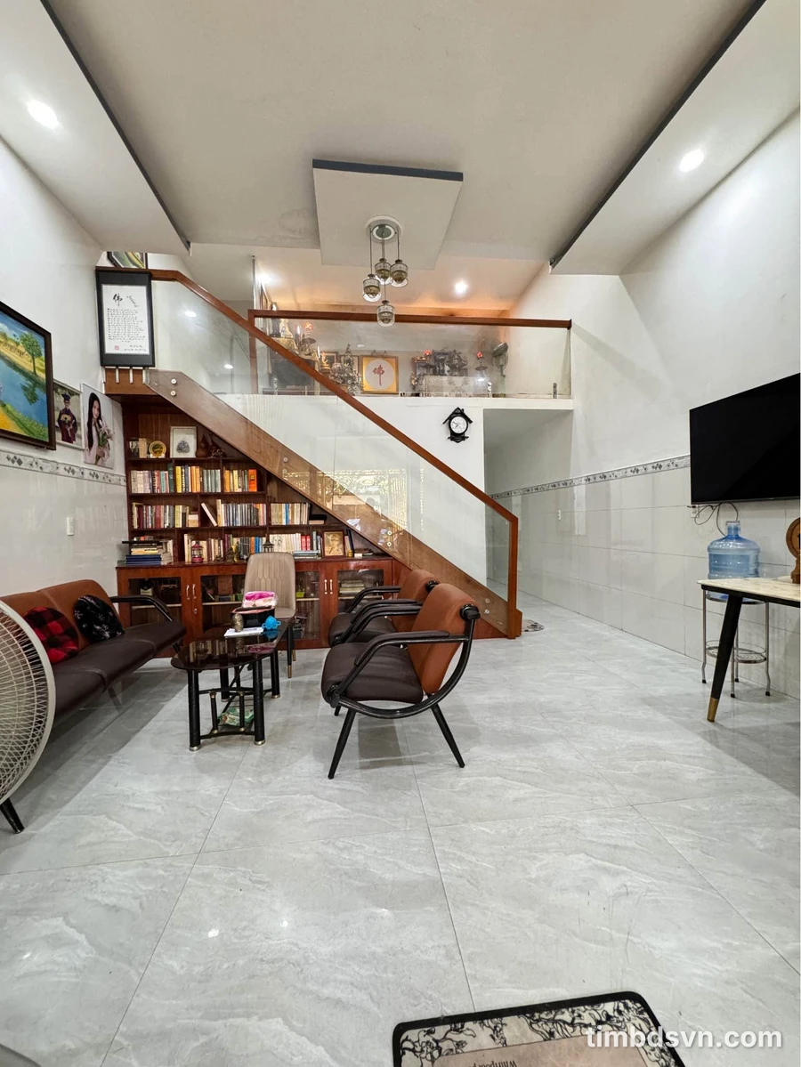 Bán nhà gác lửng 100m2, 2PN, mặt tiền Nhơn Hoà, An Khê - Ảnh 1