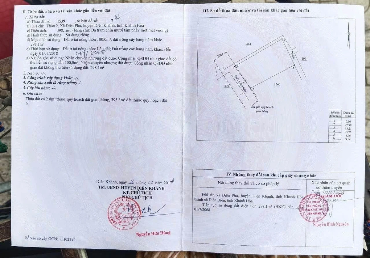 Bán đất Diên Phú gần Hương Lộ 45, 398m², 2 tỷ 950 - Ảnh thu nhỏ 5