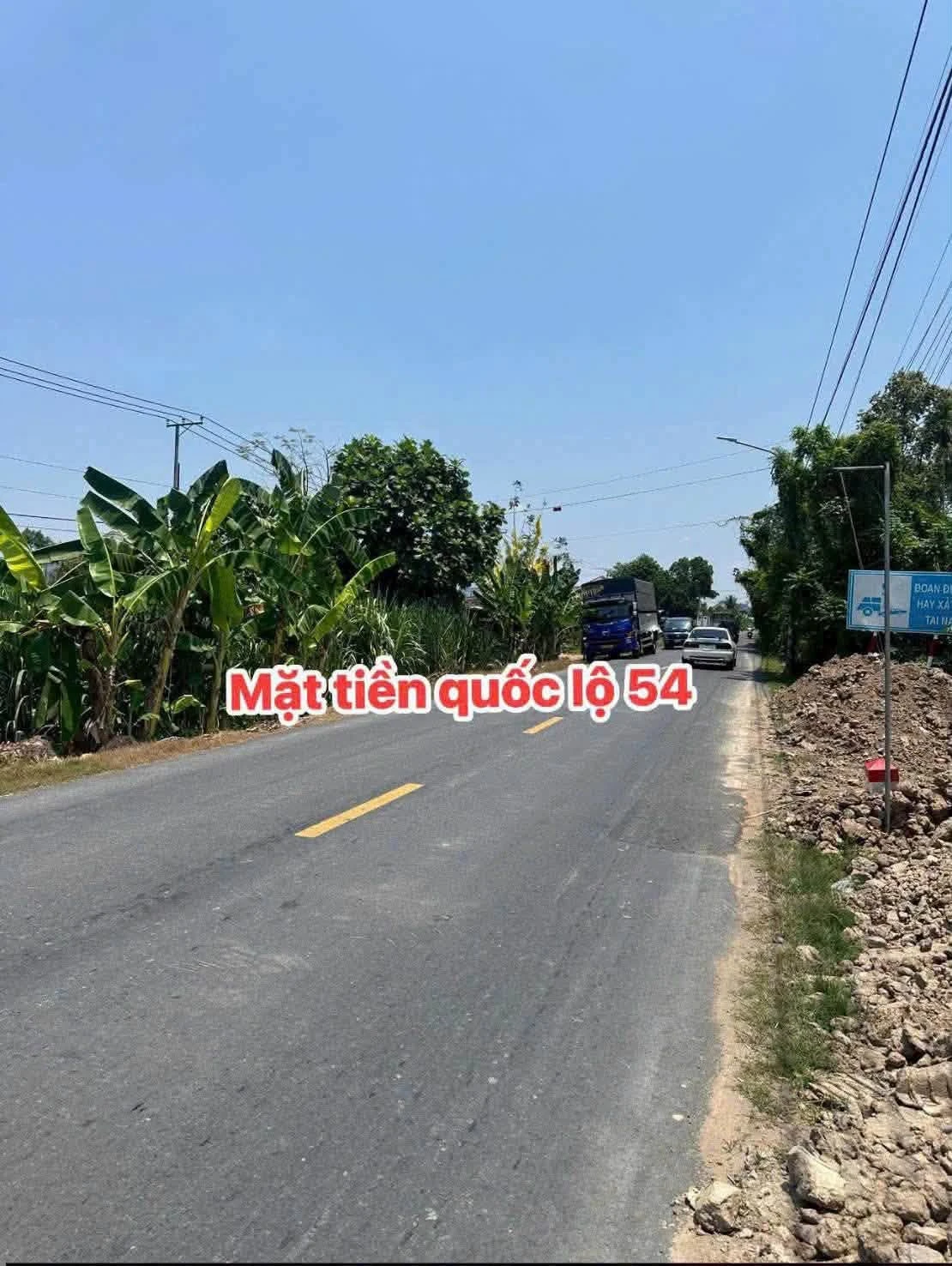 Bán nhà đất 330m² nền quốc lộ 54 Vĩnh Long 3.5 tỷ - Ảnh 1