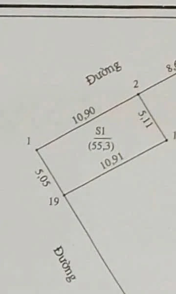 Bán đất lô góc 55,3m² Trung Nghĩa, Đông Vĩnh - Ảnh 1