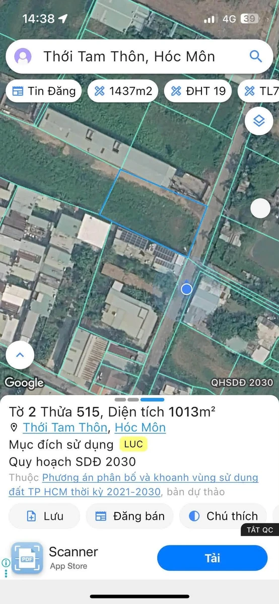 Bán lô đất mặt tiền 963m² Trung Đông 7, Hóc Môn - Ảnh thu nhỏ 3