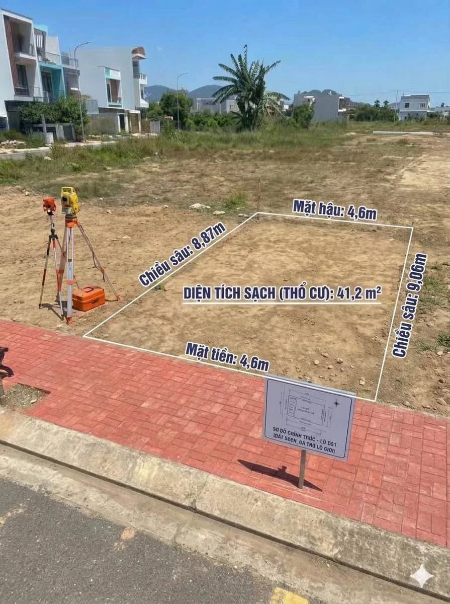 Bán đất thổ cư 41,2m² Nhơn Phú Cũ 1 tỷ 690 - Ảnh 1