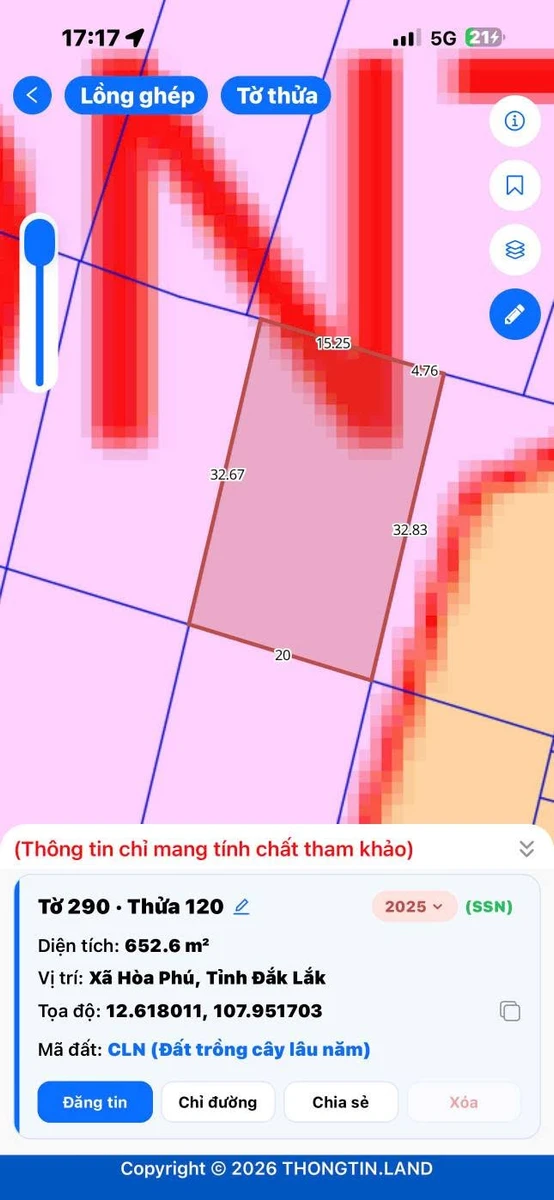 Bán đất Hòa Phú 640m², 750 triệu - Ảnh thu nhỏ 4