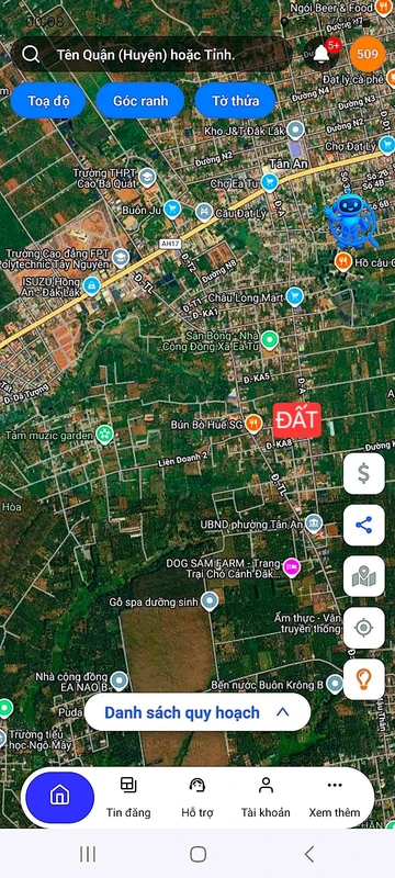 Bán đất mặt tiền Ka8 Buôn Ma Thuột 250m2
