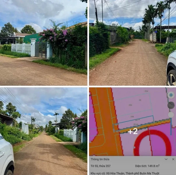 Bán đất góc 2 mặt tiền 150m² Tân An, Buôn Ma Thuột