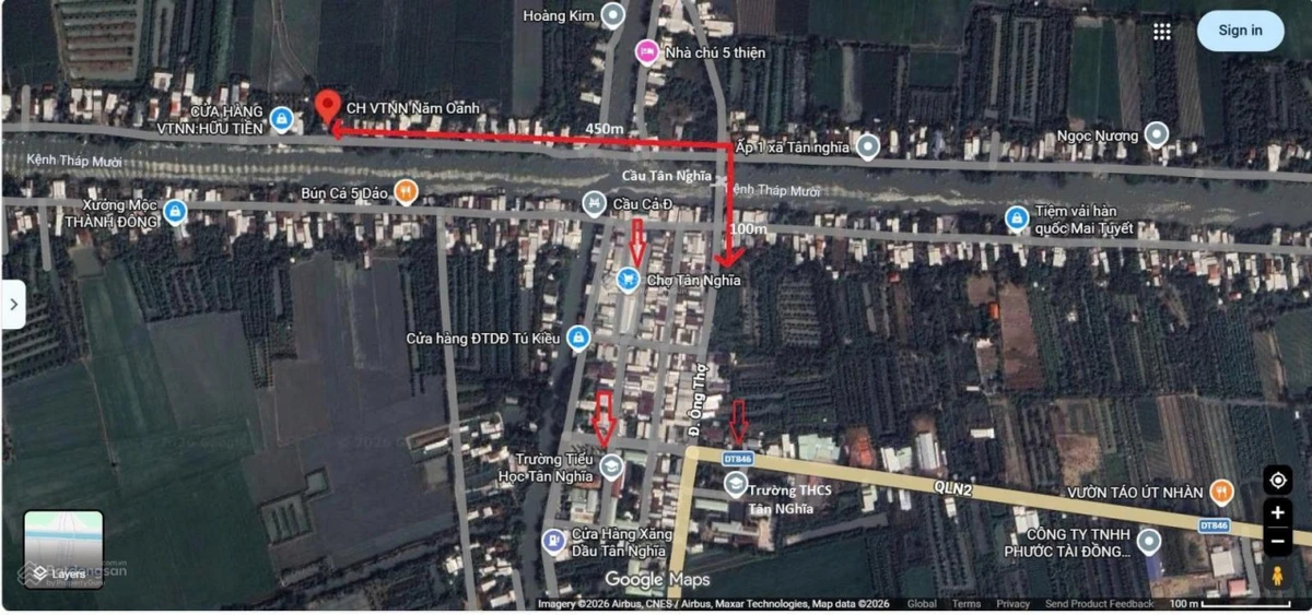 Đất mặt tiền kinh doanh gần Chợ Tân Nghĩa, Cao Lãnh Đồng Tháp, 243 m2 thổ cư giá 1,2 tỷ sổ mới - Ảnh thu nhỏ 4