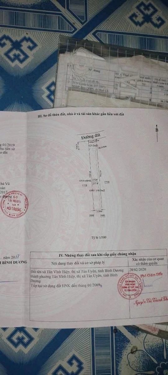 Bán đất Tân Khánh Củ Chi 217m², giá 2 tỷ 850 - Ảnh 1