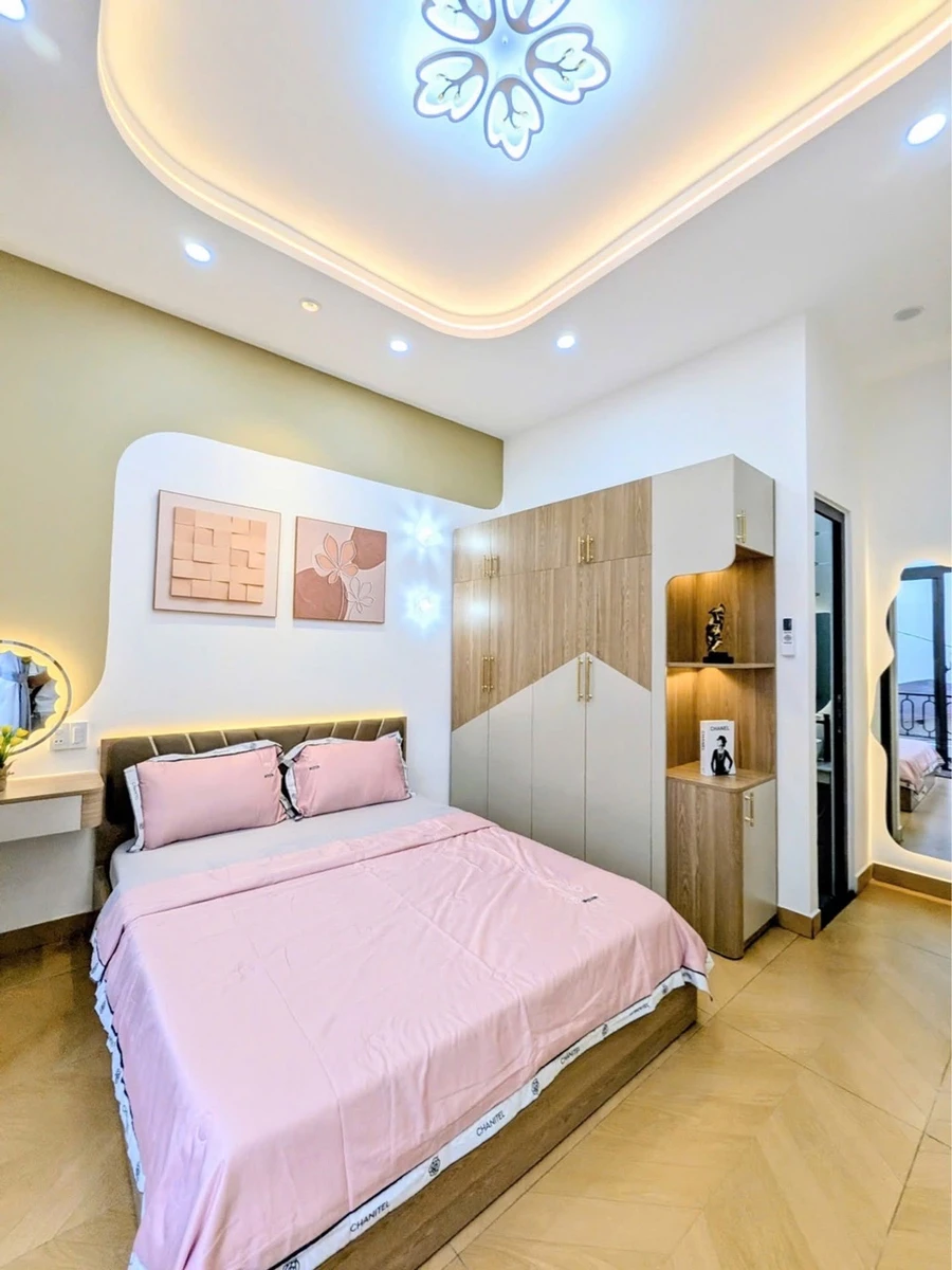 Bán nhà mới 2 tầng 45m2, 3 phòng ngủ, 2 WC, hẻm xe hơi Nguyễn Văn Đậu, Bình Thạnh - Ảnh thu nhỏ 2