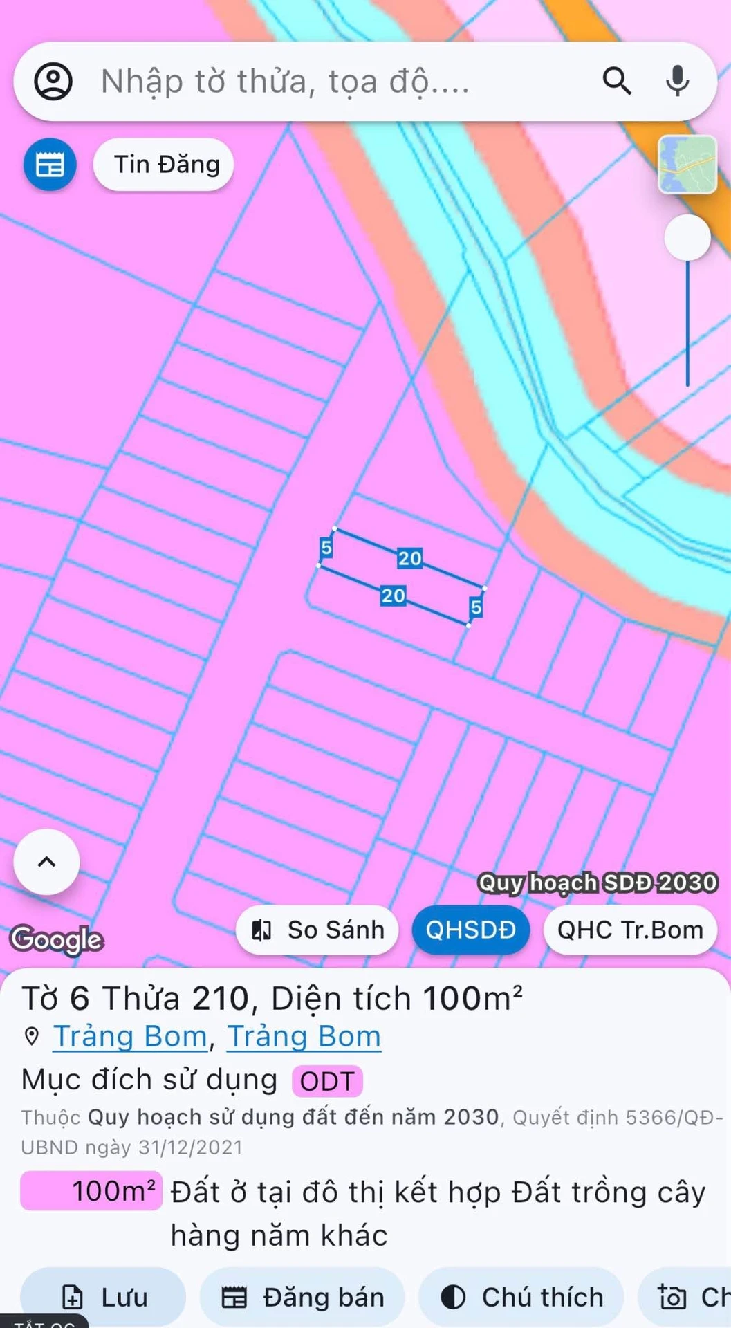 Bán lô đất Trảng Bom 100m² sổ riêng thổ cư 100% - Ảnh 1