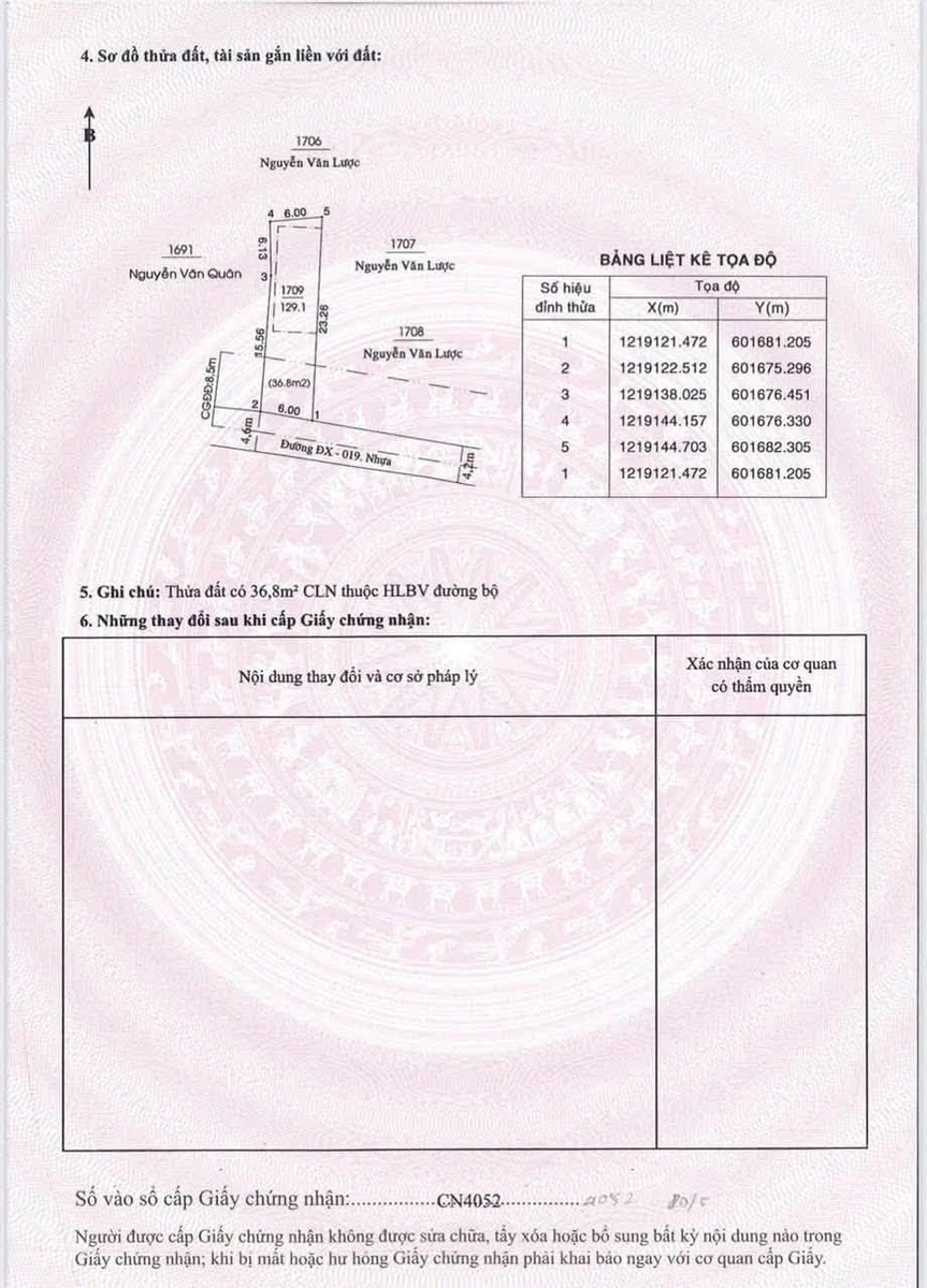 Bán đất mặt tiền Phú Mỹ 129m2 gần chợ - Ảnh thu nhỏ 5