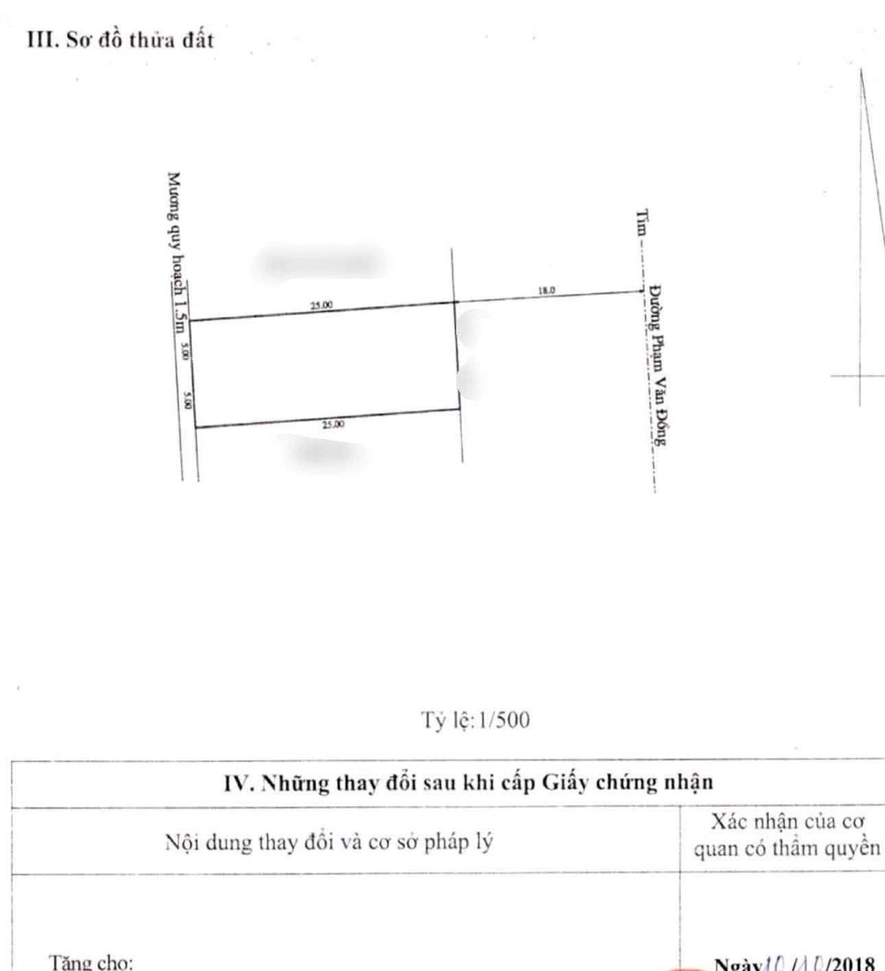 Bán đất mặt tiền Phạm Văn Đồng 250m2 TP Huế giá 2 tỷ - Ảnh 1
