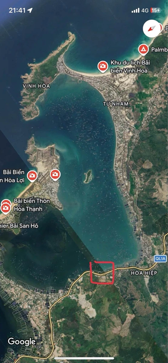 Bán đất 3000m2 mặt tiền QL1A view biển Sông Cầu Phú Yên - Ảnh thu nhỏ 4