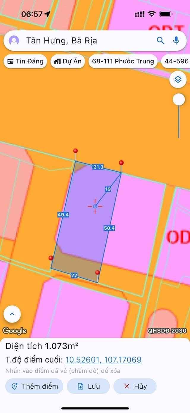 Bán đất 1.090m² mặt tiền Văn Tiến Dũng Tân Hưng Bà Rịa - Ảnh thu nhỏ 5