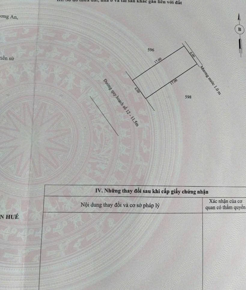 Bán đất kQH Hương An 102m2, Huế 1.5 tỷ - Ảnh 1