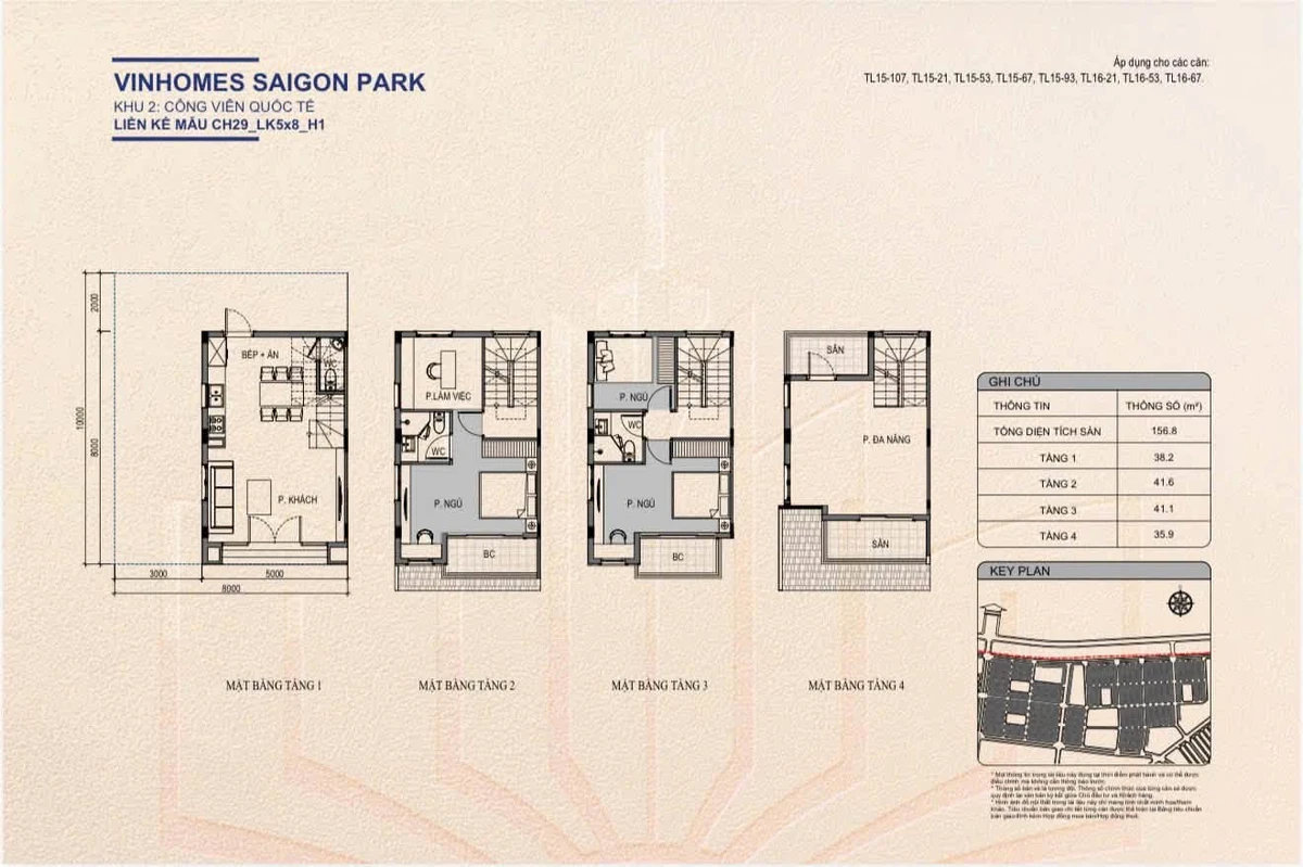Bán cặp căn 100m2 Vinhomes Saigon Park 9,6 tỷ - Ảnh thu nhỏ 3