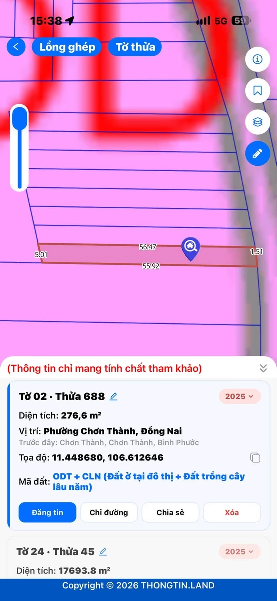 Bán đất Chơn Thành 1 tỷ 550 triệu - Ảnh thu nhỏ 2