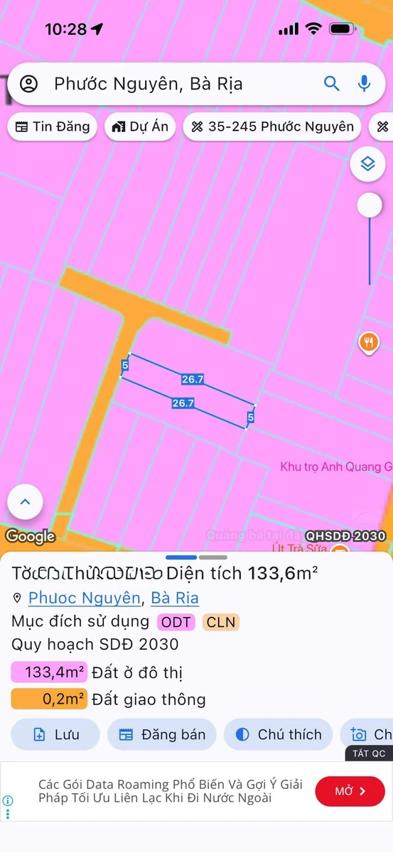 Bán lô đất 130m2 trung tâm TP Bà Rịa gần Quảng Trường - Ảnh thu nhỏ 4