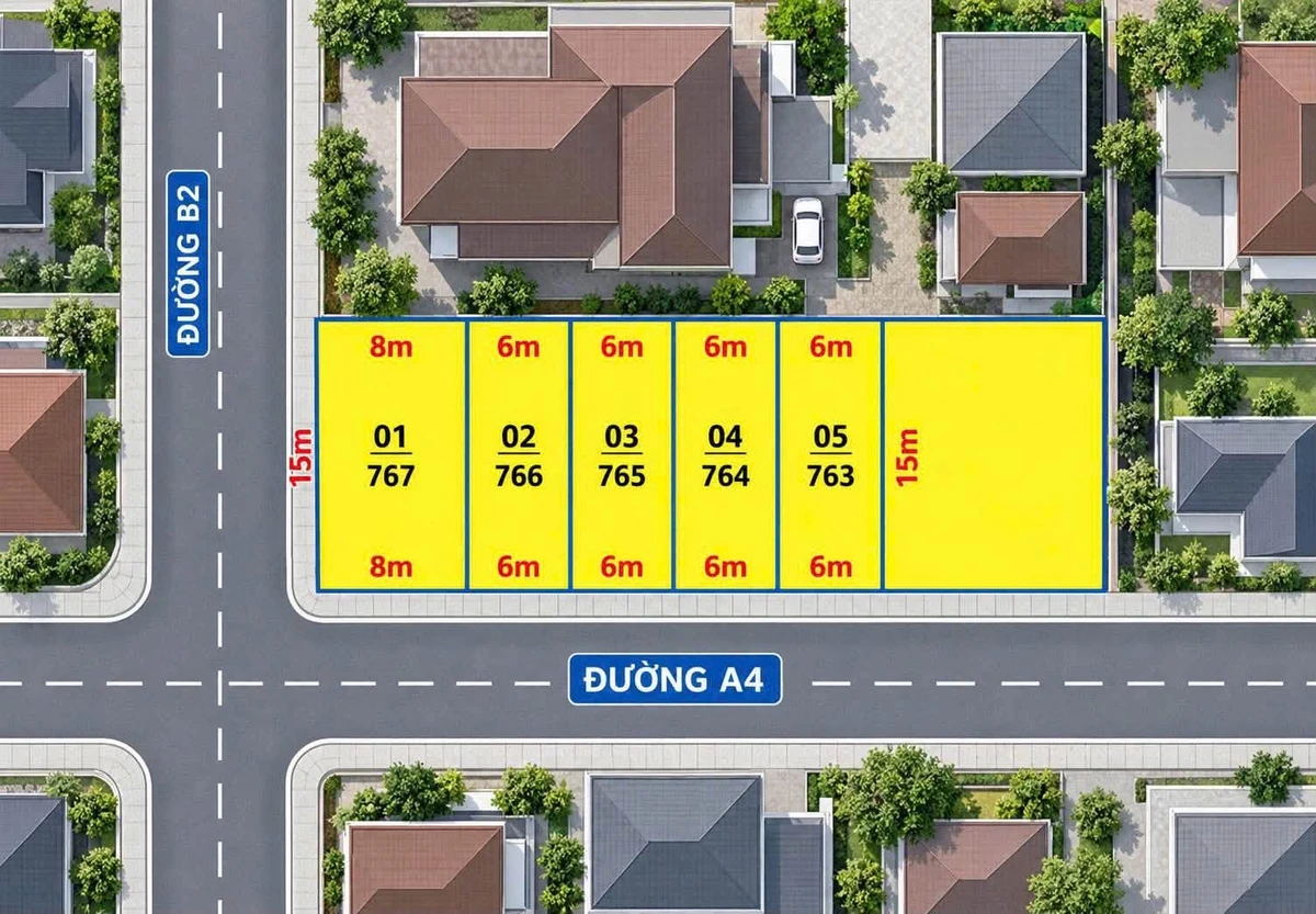 Bán 5 lô đất liền kề đường A4 90m² Buôn Ma Thuột 1,55 tỷ - Ảnh thu nhỏ 2