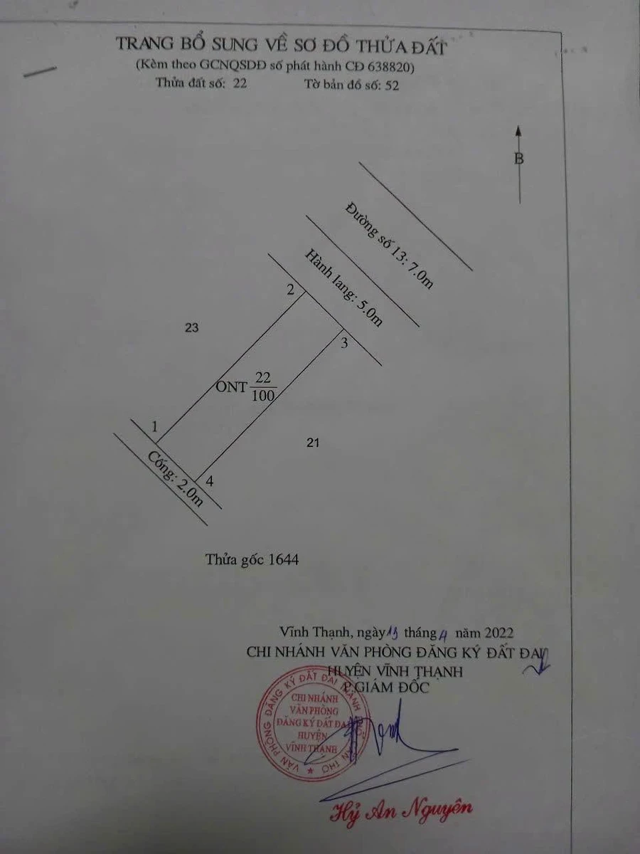 Bán nền 100m2 Thạnh Mỹ, Vĩnh Thạnh, Cần Thơ - Ảnh thu nhỏ 4