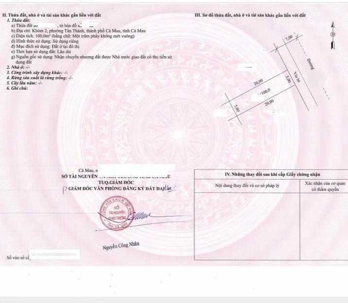 1 Tỷ 100tr, 5x20m, Sổ hồng, Đất Nền Giá Tốt Happy Home Cà Mau, e Phúc nhận ký gửi nhà đất - Ảnh 1
