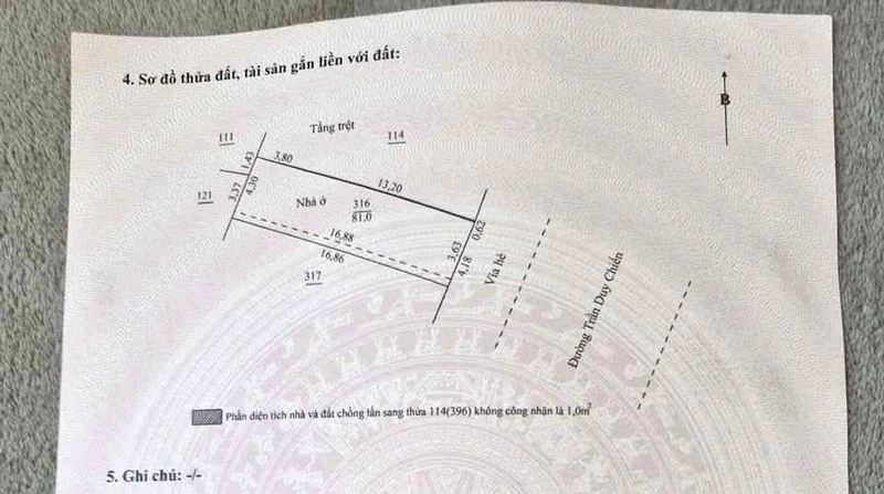 Bán đất mặt tiền Trần Duy Kiến 81m² gần biển 11.5 tỷ