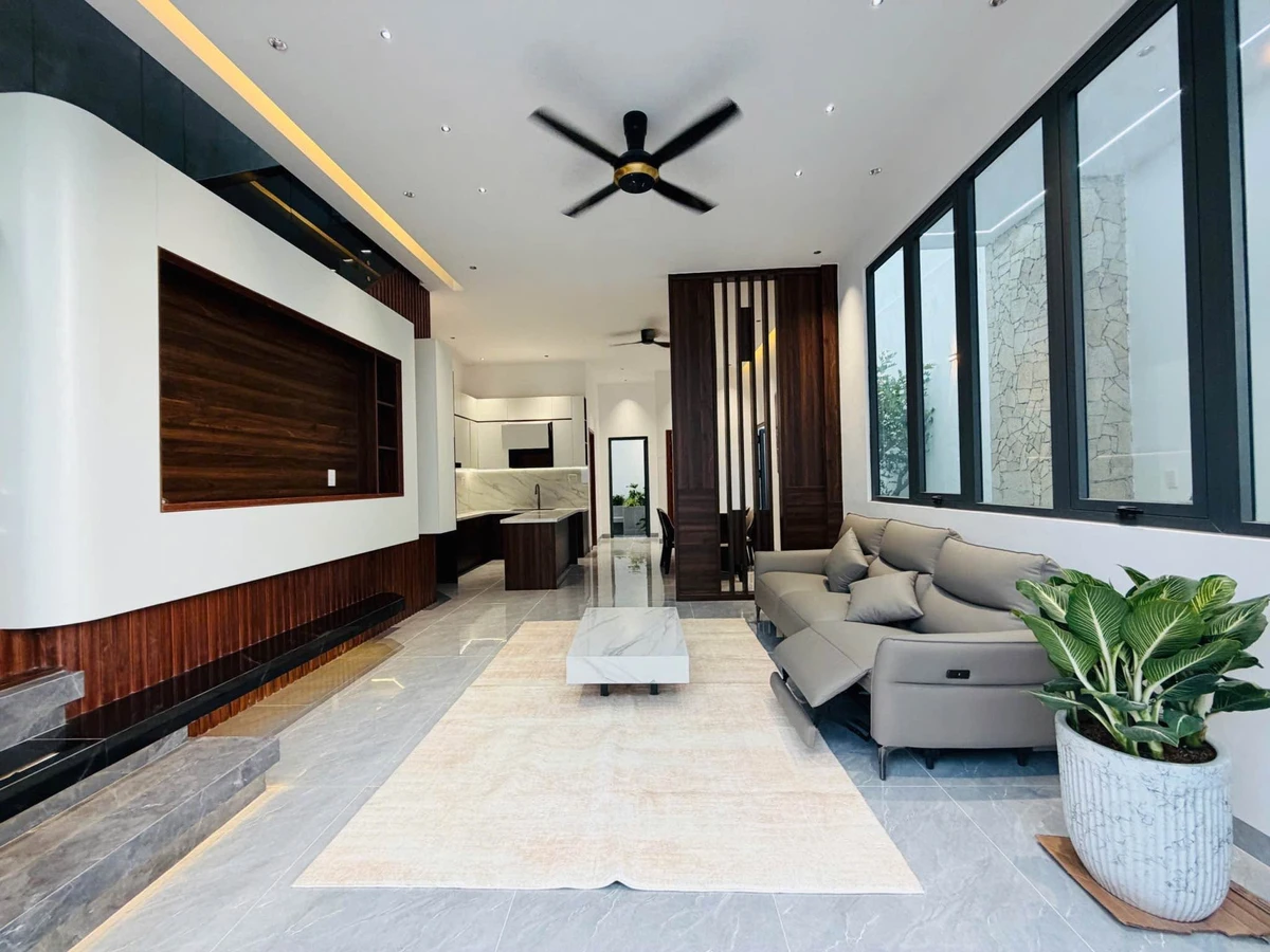 Bán villa sân vườn mini 7,3x21m 4PN gần chợ Hưng Long, Phước Lý, Cần Giuộc - Ảnh thu nhỏ 4