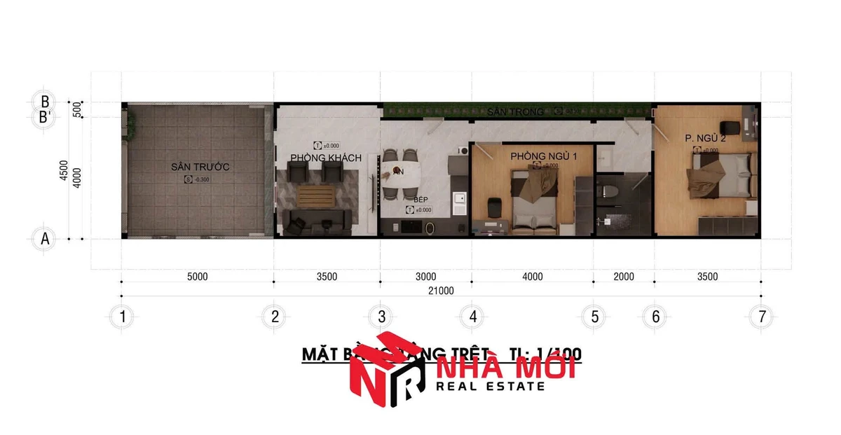 Bán nhà mới KDC Tân Xuyên 4,5x16m 2PN 1 tỷ Bình Chánh - Ảnh thu nhỏ 5