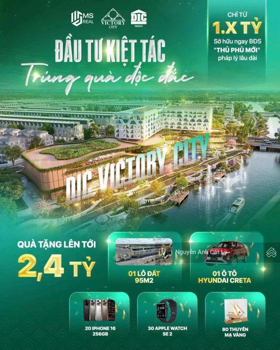 Bán đất nền dự án DIC Victory City, TP. Vị Thanh, Hậu Giang - giá chỉ 1.14 tỷ/lô - đã có sổ hồng - Ảnh thu nhỏ 4